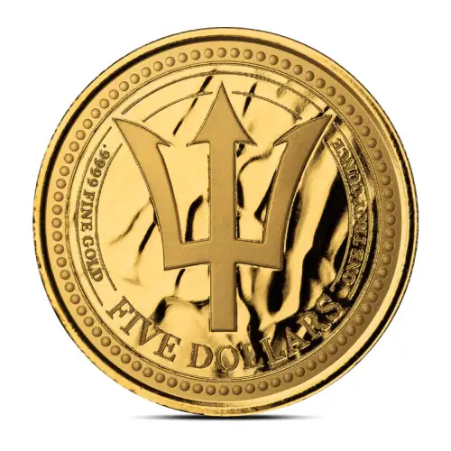 2024 1 oz Barbados Trident Gold Coin