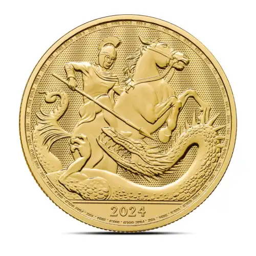2024 1 oz British St George and the Dragon Gold Coin (BU)