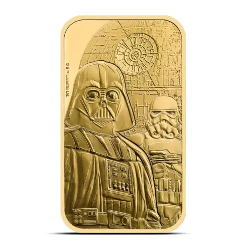 2024 1 oz Royal Mint Star Wars Dark Side Gold Bar