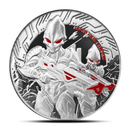 2024 1 oz Samoa Alien Silver Coin (Colored)