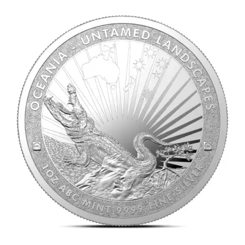2024 1 oz Tokelau Untamed Crocodile Silver Coin (BU)