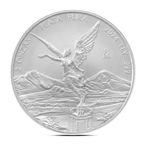 2024 2 oz Mexican Libertad Silver Coin (BU)
