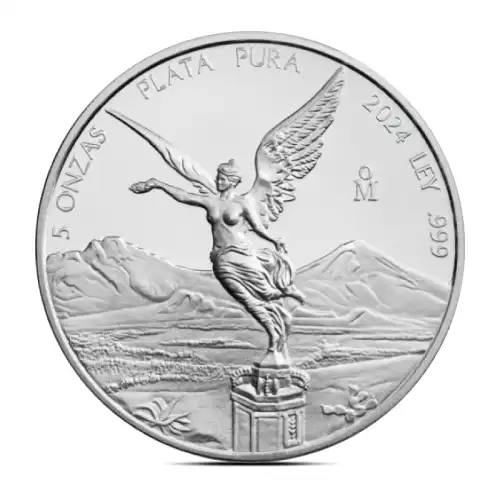 2024 5 oz Mexican Libertad Silver Coin (BU)