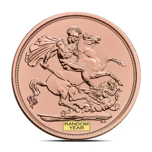 Gold British King Sovereign Coin (Random Date)