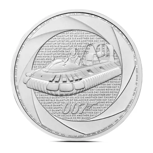 2025 1 oz British James Bond Of The 2000's Silver Coin (BU)