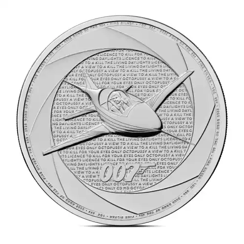 2025 1 oz British James Bond Of The 80's Silver Coin (BU)