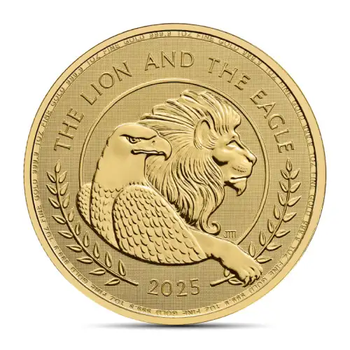 2025 1 oz British Lion and American Eagle Gold Coin (BU)