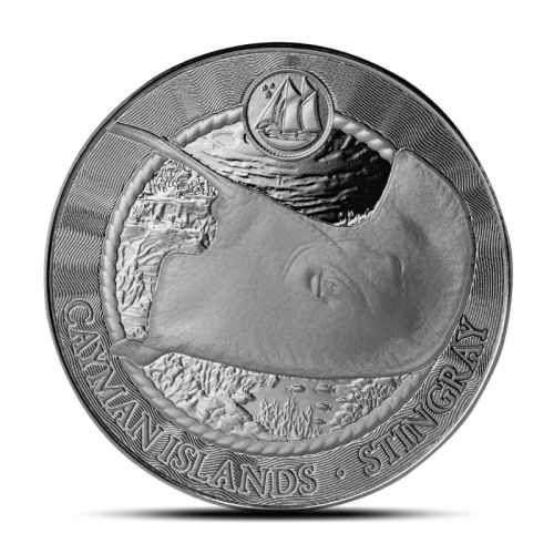 2025 1 oz Cayman Islands Stingray Silver Coin