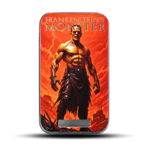 2025 1 oz Monster Collection Frankenstein's Monster Colorized Silver Bar (Limited Edition)