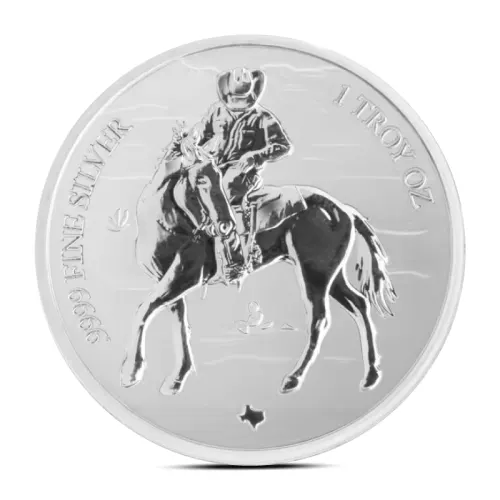 2025 1 oz Texas Mint Cowboy Reverse Proof Silver Round