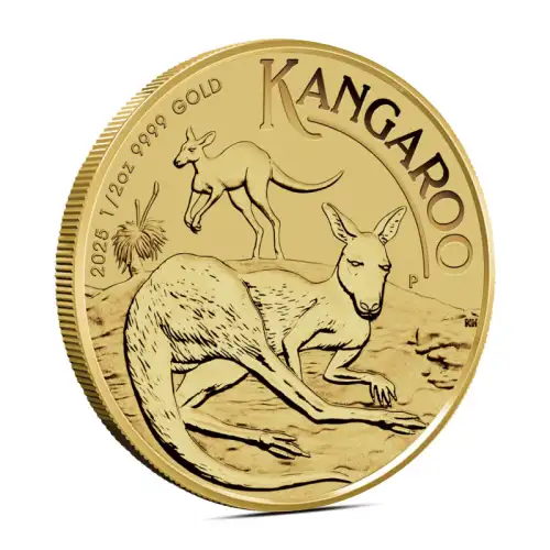 2025 1/2 oz Australian Kangaroo Gold Coin (BU)