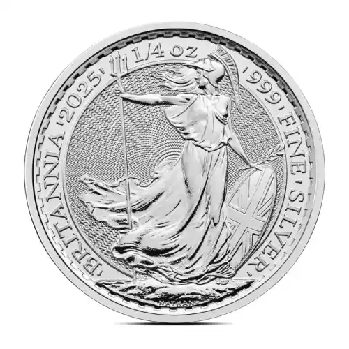 2025 1/4 oz British Britannia Silver Coin (BU)