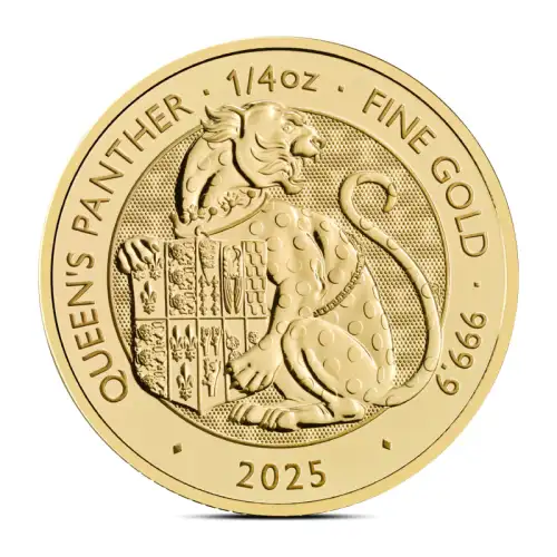2025 1/4 oz British Tudor Beasts: Panther Gold Coin (BU)