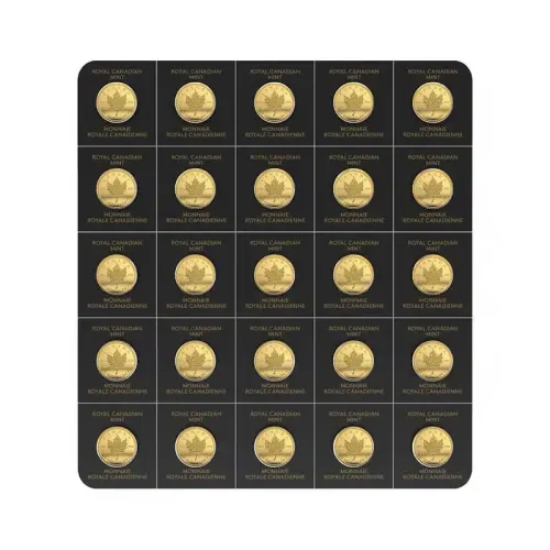 2024 25 Gram Canada Maple Leaf Gold Coin (25x1 Gram)