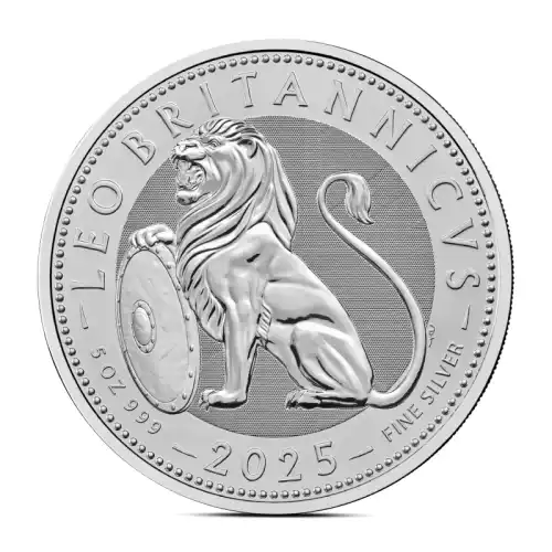 2025 5 oz British Lion Silver Coin (BU)