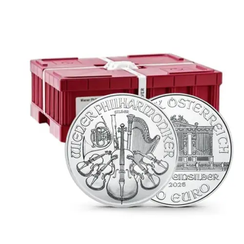 2026 1 oz Austrian Silver Philharmonic Monster Box (500 Coins, BU)