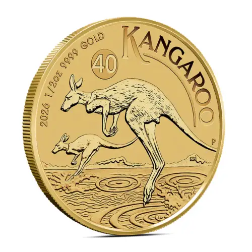 2026 1/2 oz Australian Kangaroo Gold Coin (BU)