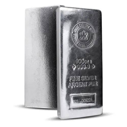 Silver 100 oz RCM Bar *Design of our choice