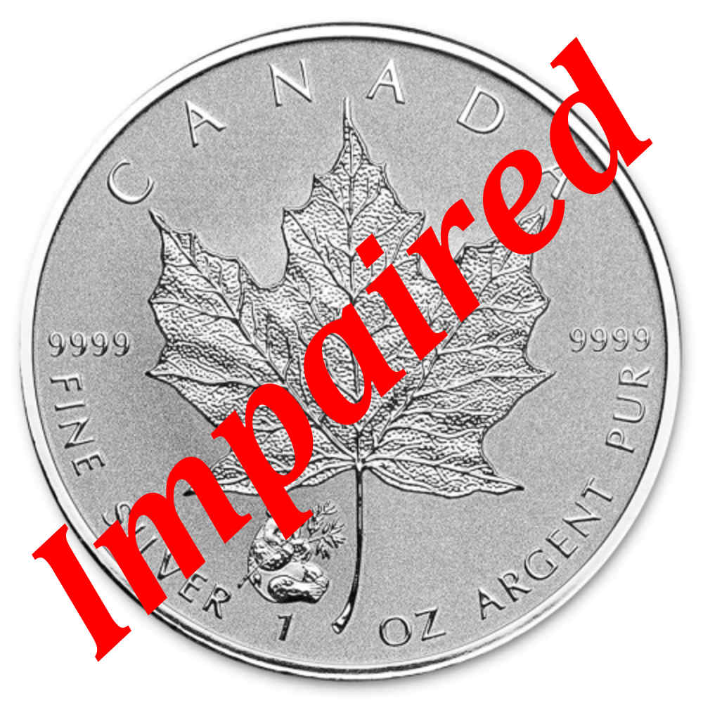 2016 Silver 1 oz Canada Maple Leaf Panda Privy *Spotted
