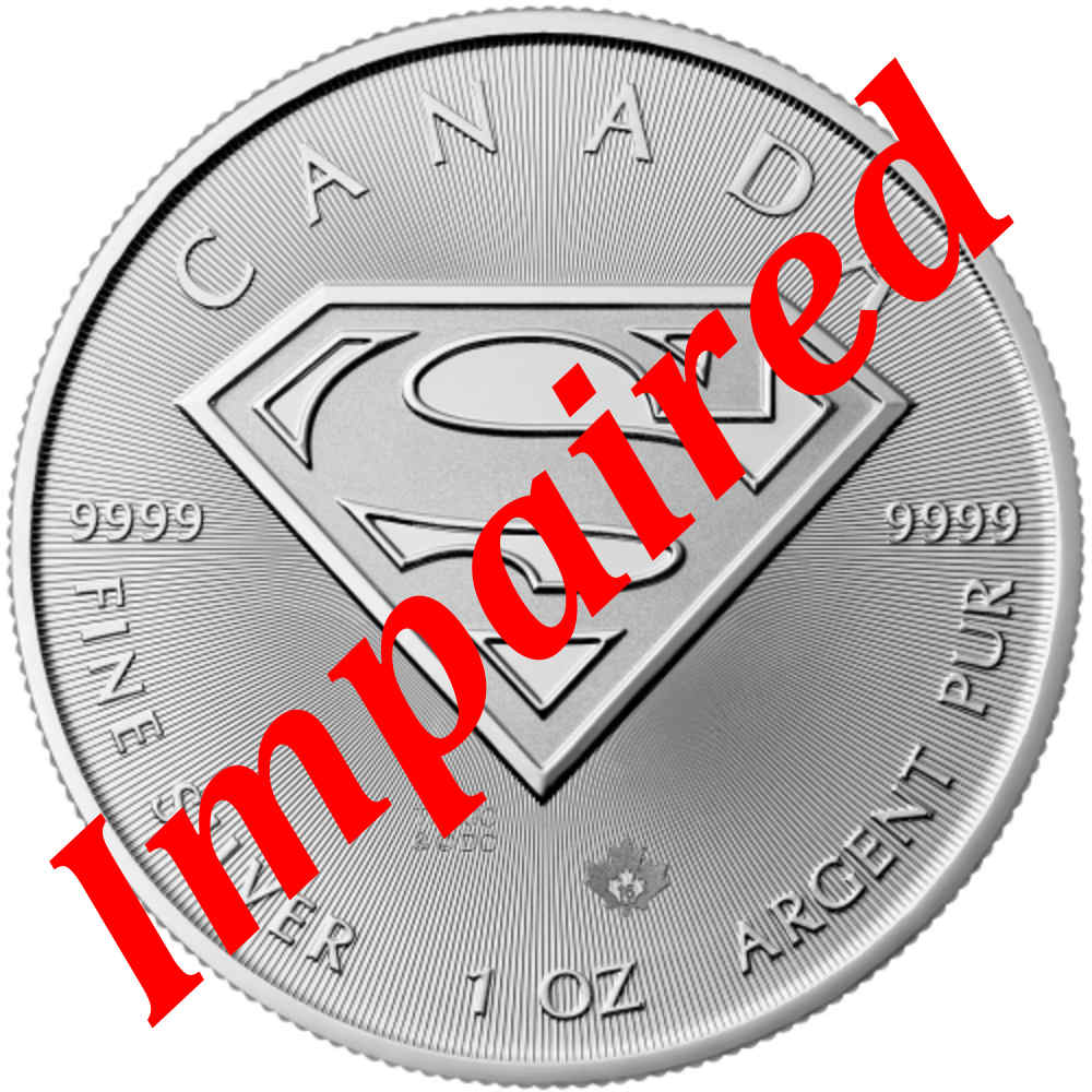 2016 Silver Canadian SUPERMAN - 1 oz *Spotted