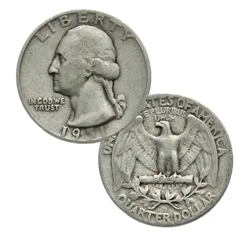 90% Silver - $0.25 FV Mixed Quarters Circulated/Junk