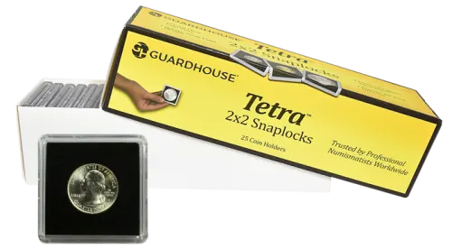 Quarter Tetra 2x2 Tetra Snaplock Coin Holder