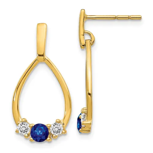 lab-grown-diamond-and-created-sapphire-post-dangle-earrings