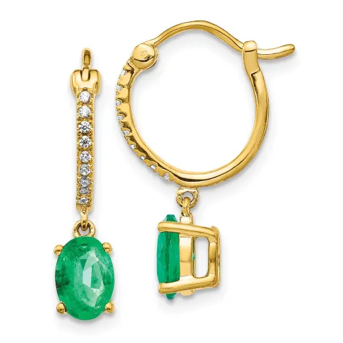 1-10-ct-diamond-and-emerald-dangle-hoop-earrings