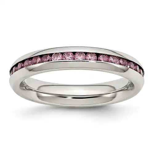 chisel-stainless-steel-polished-4mm-june-pink-cz-ring