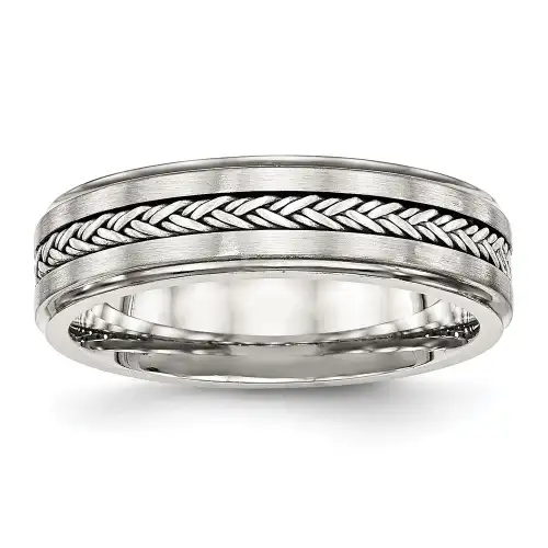 sterling-silver-braid-inlay-brushed-polished-6mm-band-ss