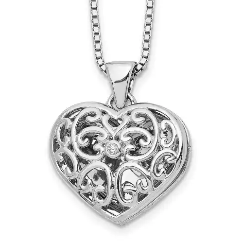 white-ice-sterling-silver-rhodium-plated-18-inch-diamond-filigree-heart-locket-necklace-with-2-inch-extender