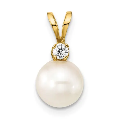 14k-7-8mm-white-round-akoya-saltwater-cultured-pearl-and-1-20-carat-diamond-pendant