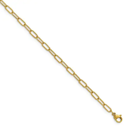 chisel-stainless-steel-polished-yellow-ip-plated-elongated-open-link-paperclip-6-5-inch-bracelet-with-1-inch-extension