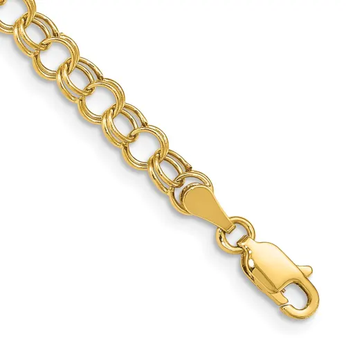 14k-hollow-double-link-charm-bracelet