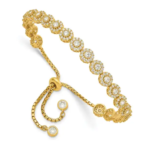 sterling-silver-gold-tone-cz-halo-adjustable-bracelet