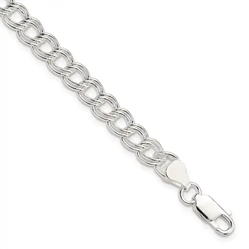 sterling-silver-7mm-double-link-charm-bracelet