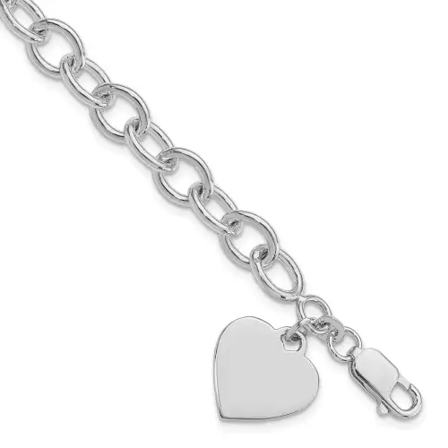 sterling-silver-rhodium-plated-engraveable-heart-fancy-link-bracelet
