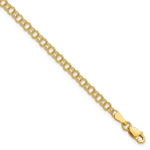 10k-3-5mm-solid-double-link-charm-bracelet