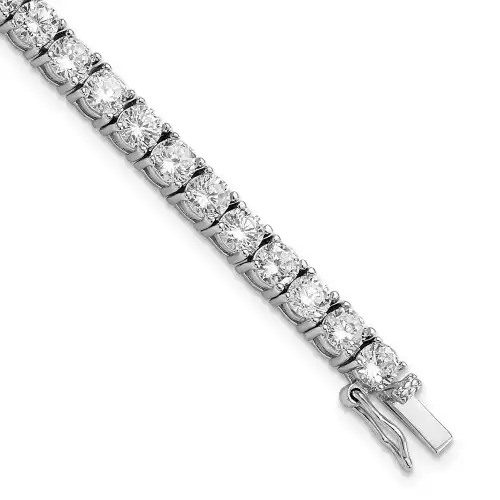 cheryl-m-sterling-silver-rhodium-plated-brilliant-cut-cz-7-25-inch-tennis-bracelet