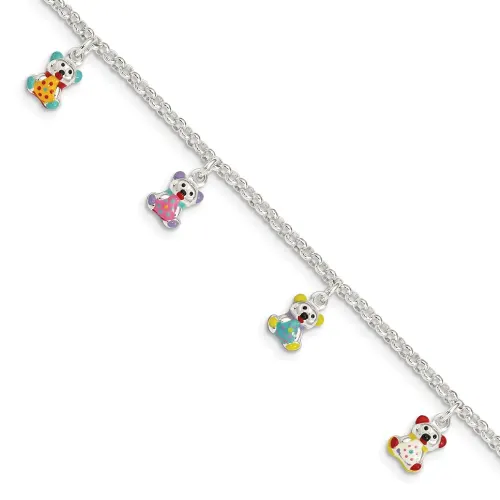 sterling-silver-multi-color-enameled-bears-w-1in-ext-children-s-bracelet
