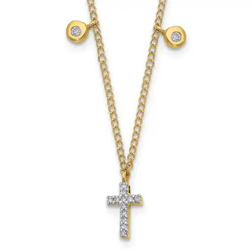 14k-diamond-cross-18-inch-necklace