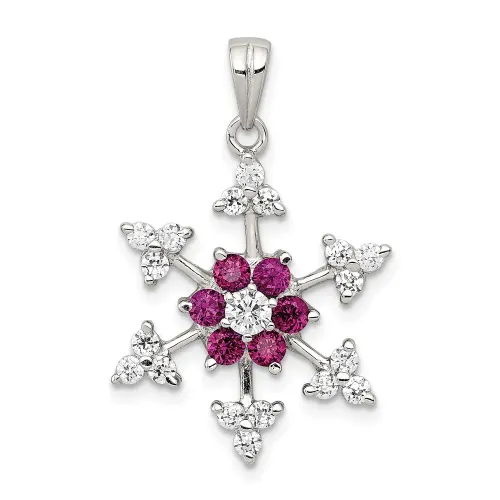 sterling-silver-rhodium-plated-created-ruby-and-cz-snowflake-charm