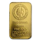 2 gram gold bars