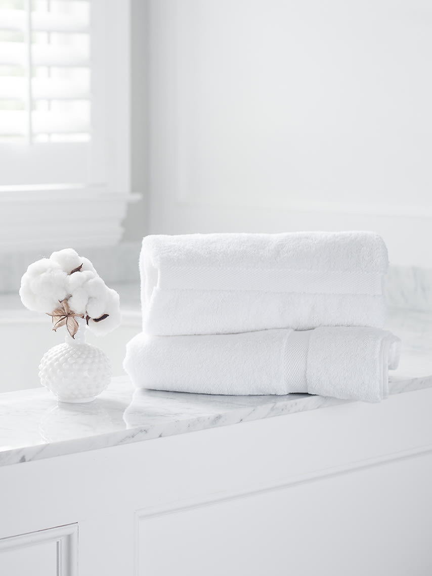 Boll & Branch luxurious bath towels.