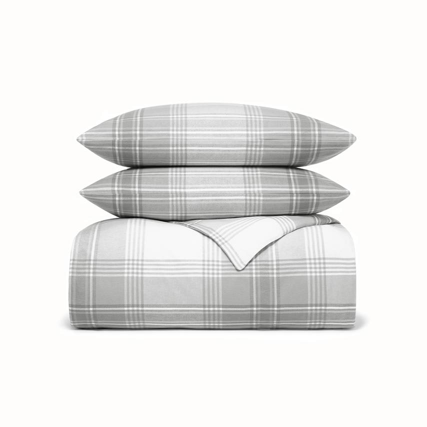 Flannel Duvet Set pewter signature plaid variant image