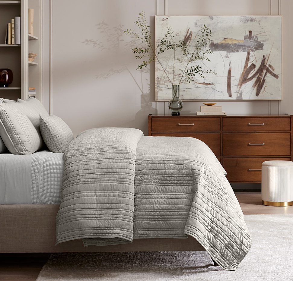 11292022_ADAMS_Pewter_Signature_StripedStitch_QuiltSet_PulledBack_Carousel_L1_FINAL.jpg Quilt Starter Bundle - Slide 15