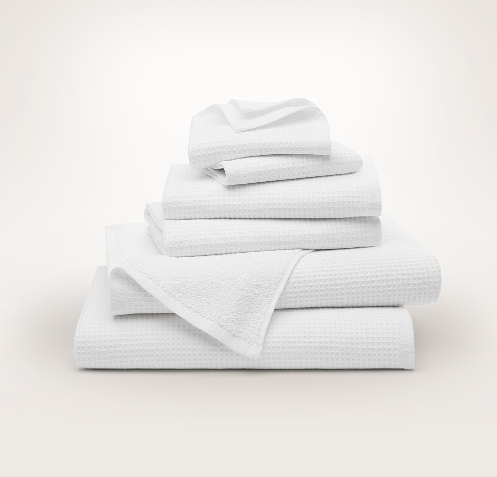 Boll & Branch Waffle Terry 6-Piece Bath Sheet Set - Stone