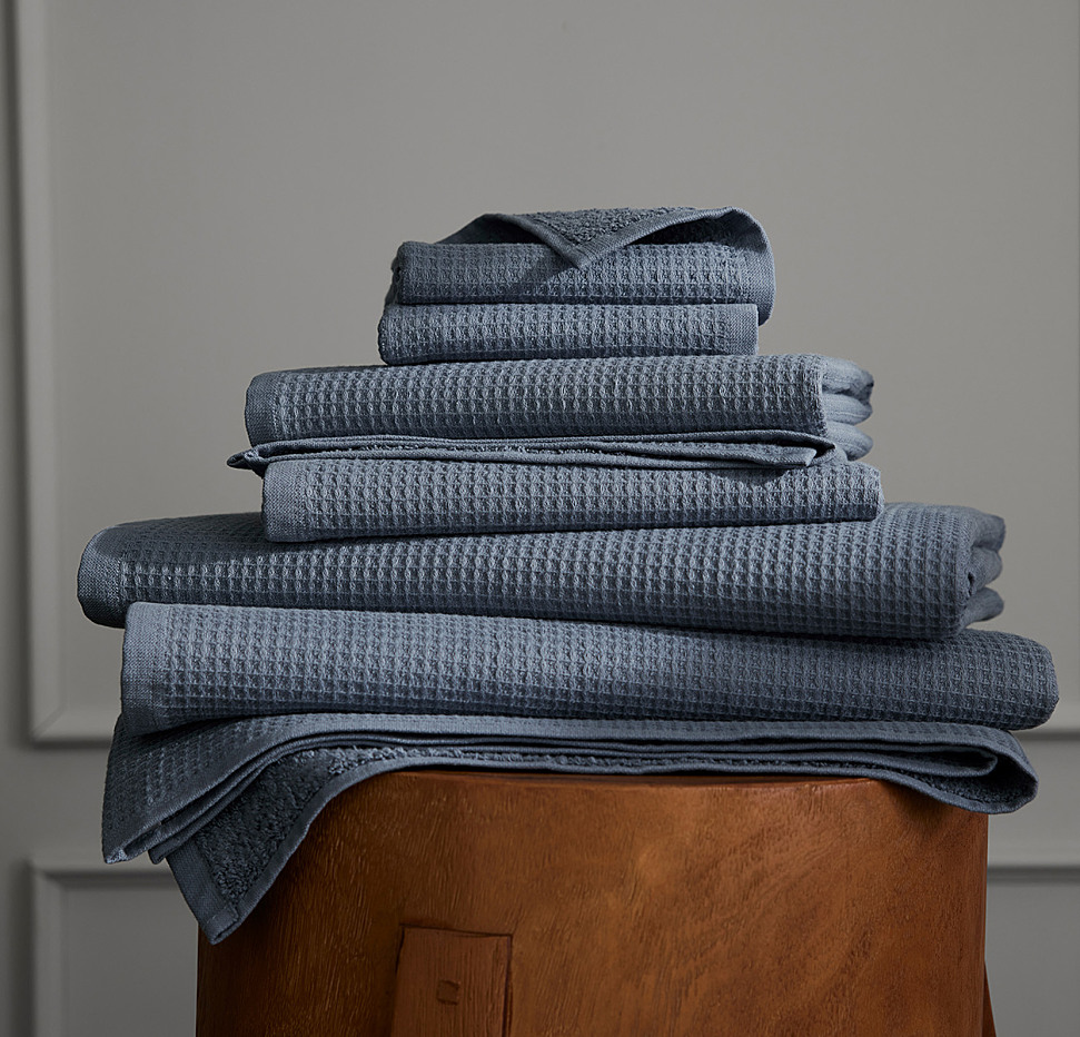 10042021_Mineral_Waffle_TowelSet_Carousel_Stack_MidDistance_DavidLand_L1_381_FINAL.jpg Complete Waffle Terry Bath Towel Bundle - Slide 12