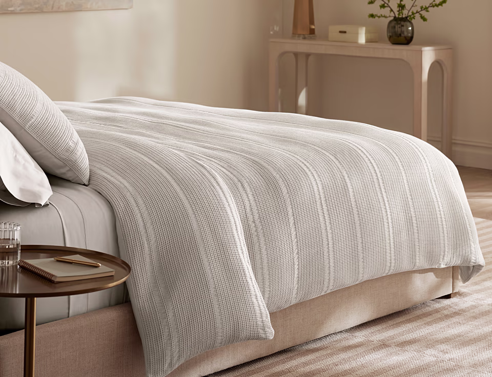 bed made image of waffle dobby