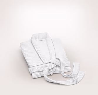 Women's Waffle Robe - White/Shore - Stack
